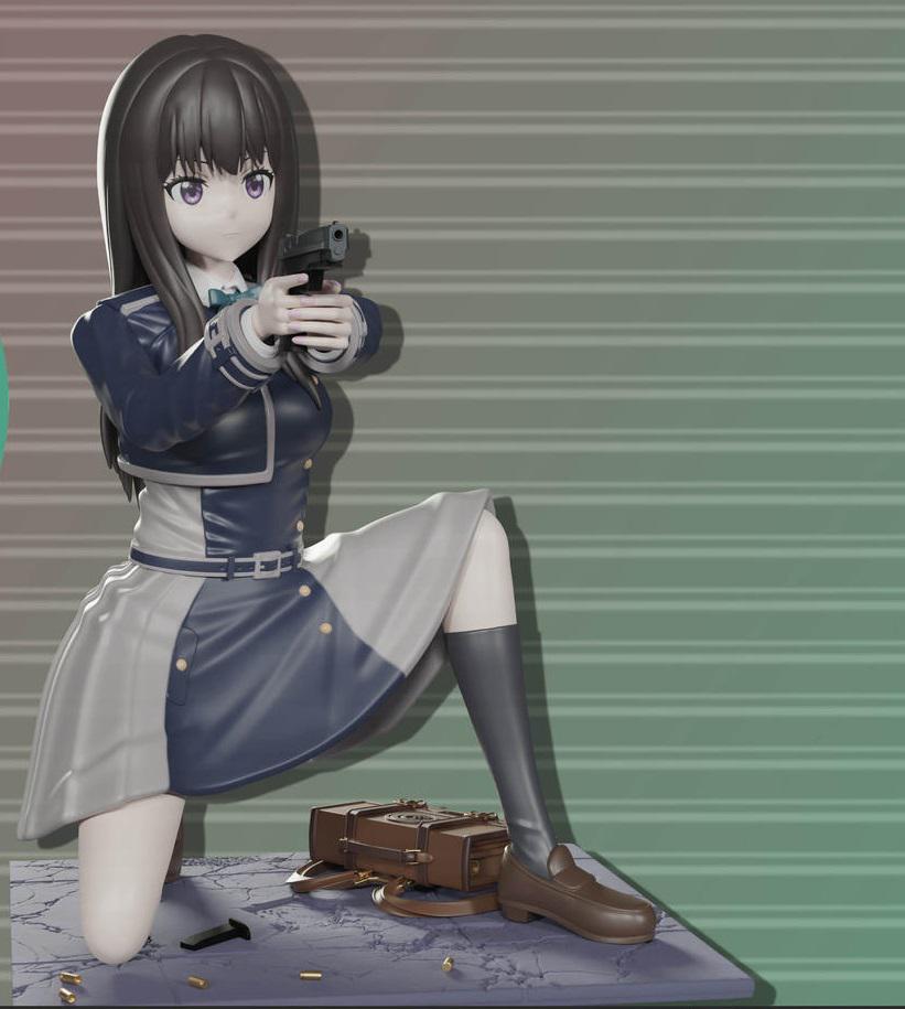 Lycoris Recoil 莉可麗絲-瀧奈3D打印模型