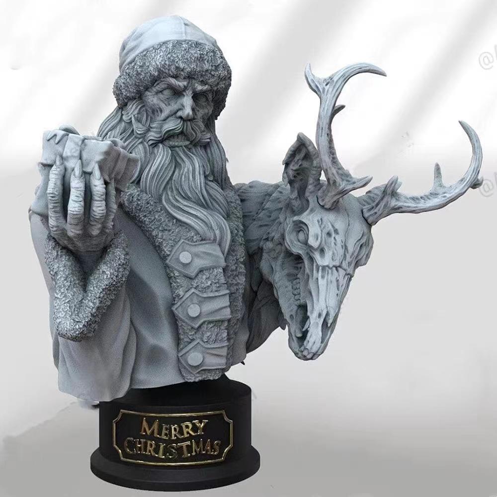 邪惡 圣誕老人 胸像3D打印模型
