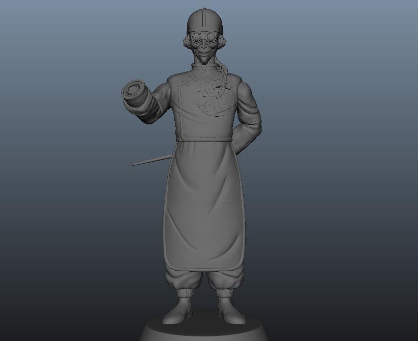 龍珠  第一殺手 桃白白3D打印模型