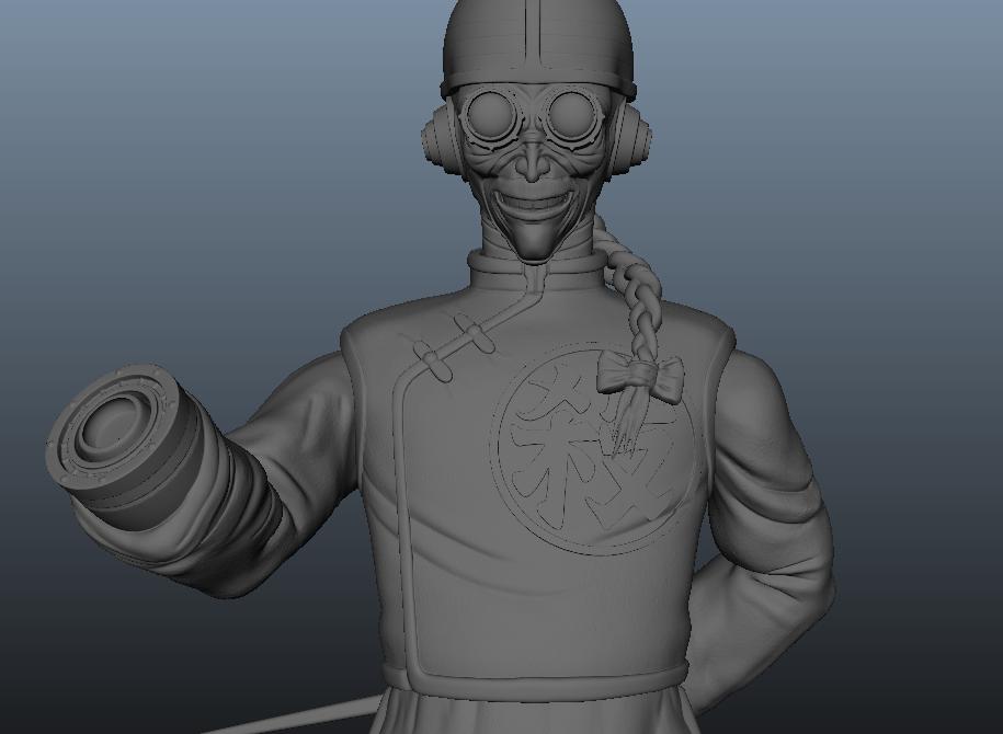 龍珠  第一殺手 桃白白3D打印模型