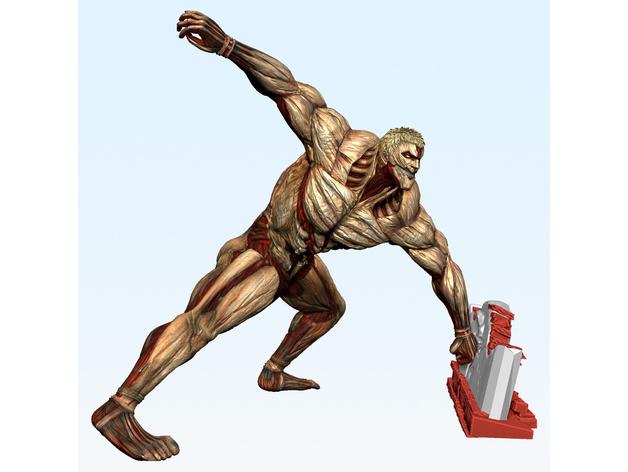 鎧之巨人 手機支架3D打印模型