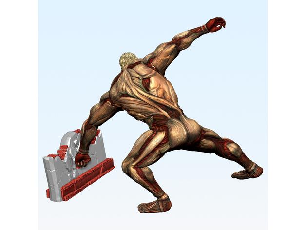 鎧之巨人 手機支架3D打印模型