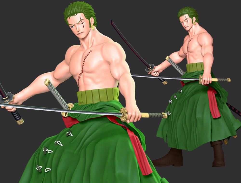 海賊王 索隆3D打印模型