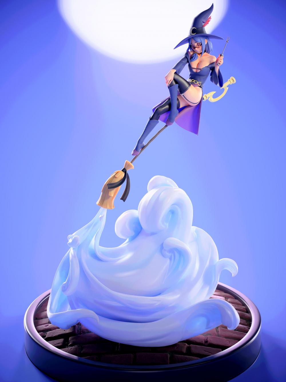 厄休拉教授 小魔女學(xué)園3D打印模型