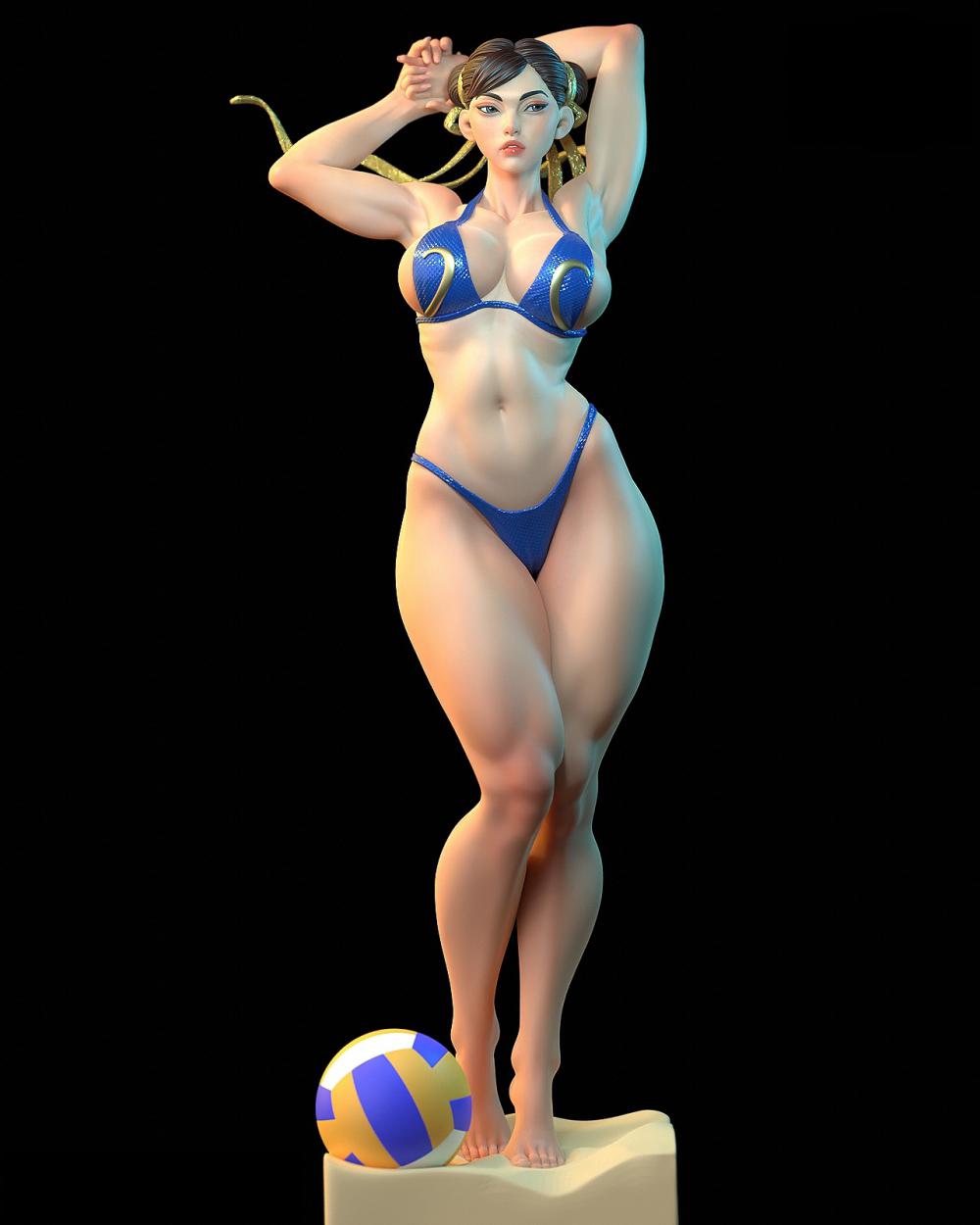 街頭霸王-春麗3D打印模型