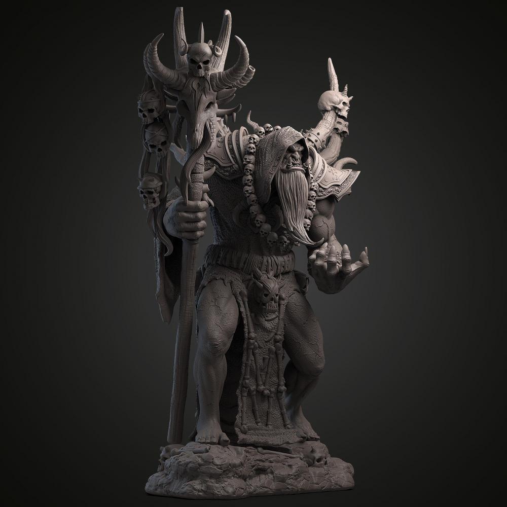 魔獸世界 古爾丹3D打印模型