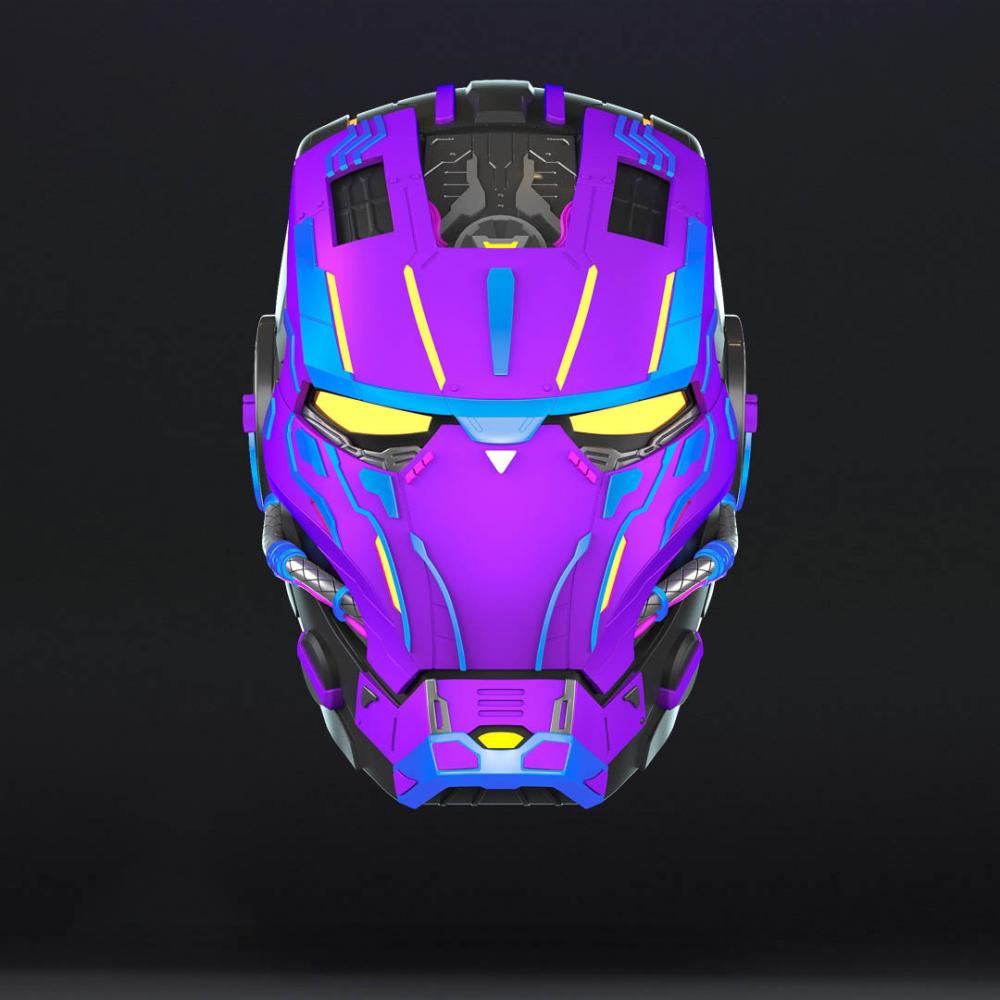 賽博朋克 鋼鐵俠頭盔3D打印模型