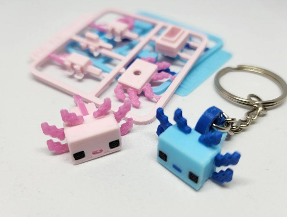 美西螈 掛飾3D打印模型