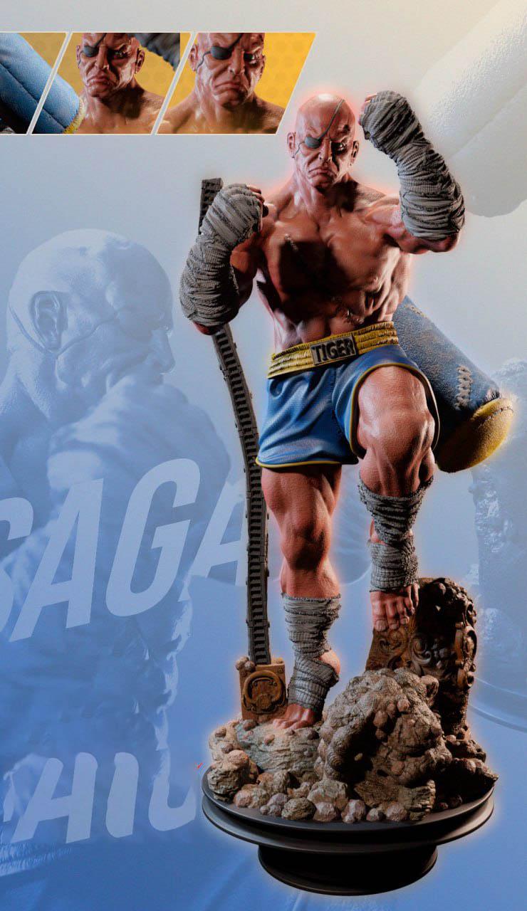 沙加特 街頭霸王3D打印模型