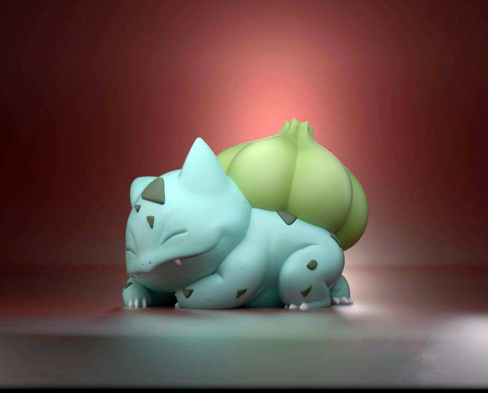 妙蛙種子 睡覺3D打印模型