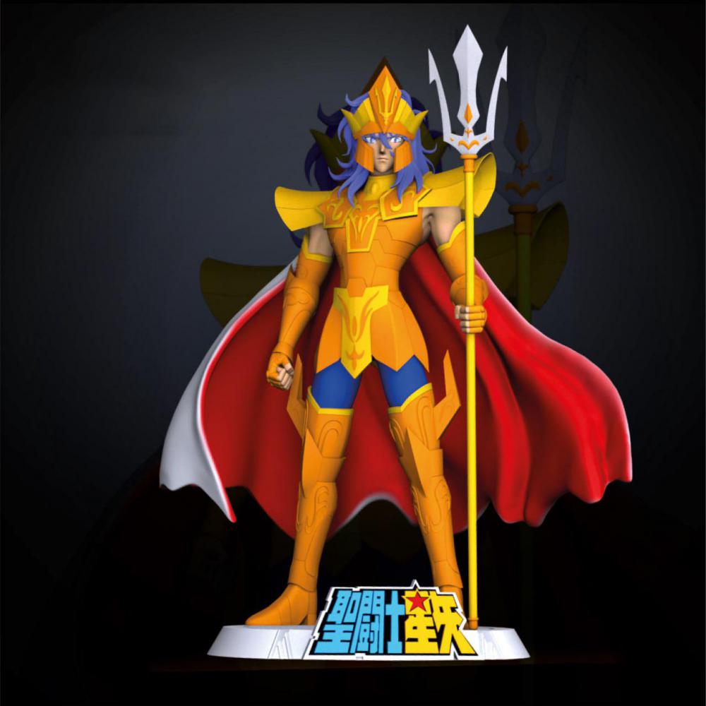 波塞冬 圣斗士星矢+胸雕3D打印模型