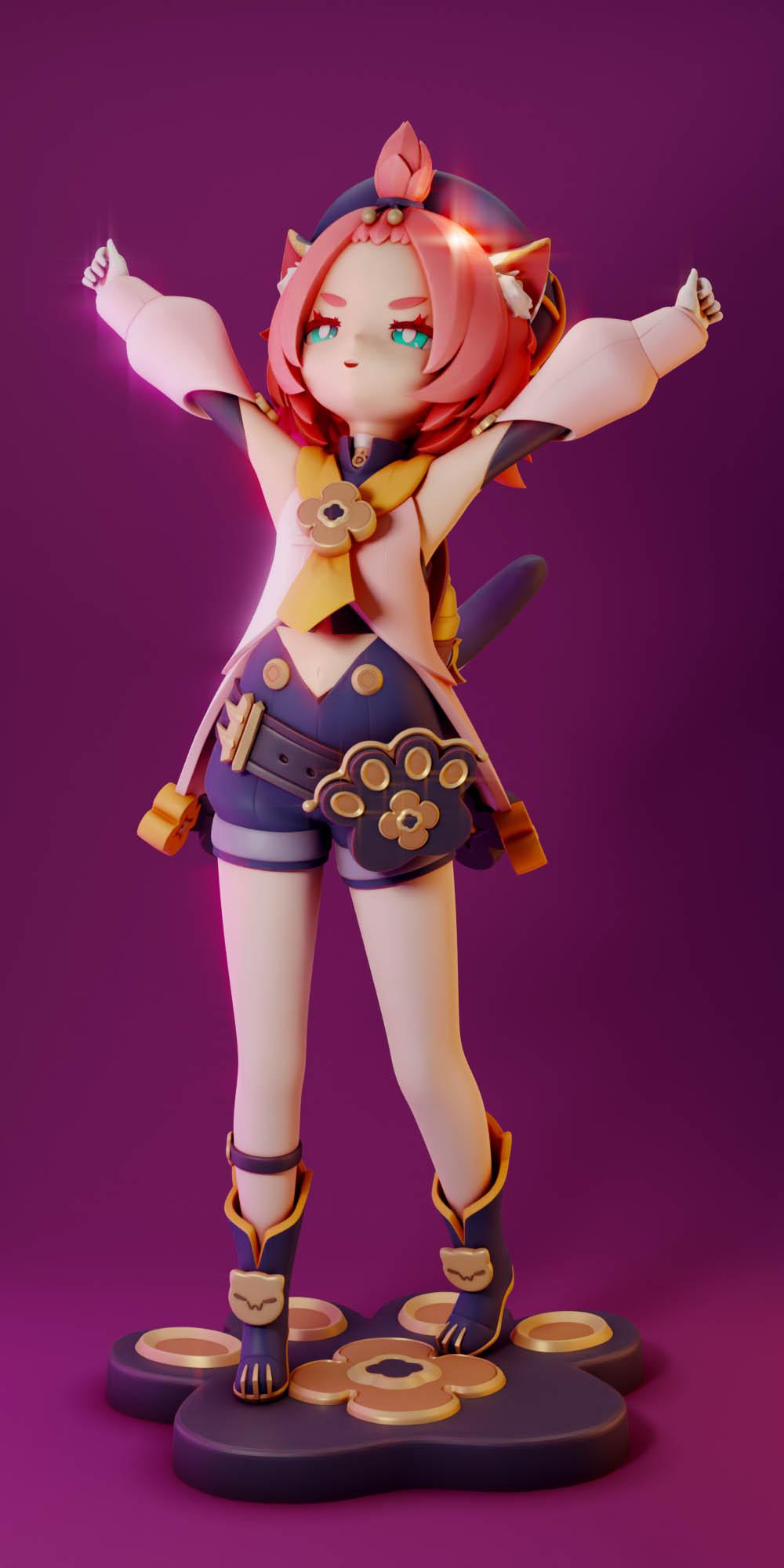 迪奧娜 原神3D打印模型