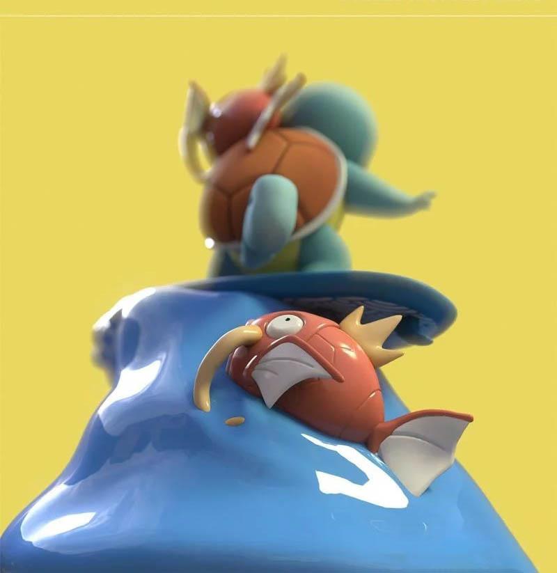 沖浪杰尼龜3D打印模型