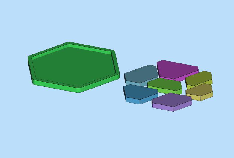 小號六邊形01（玩具028）3D打印模型