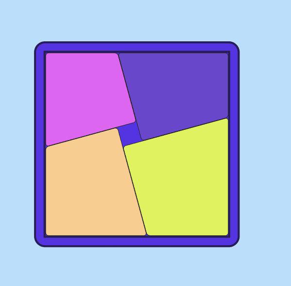 四塊小拼圖（玩具035）3D打印模型