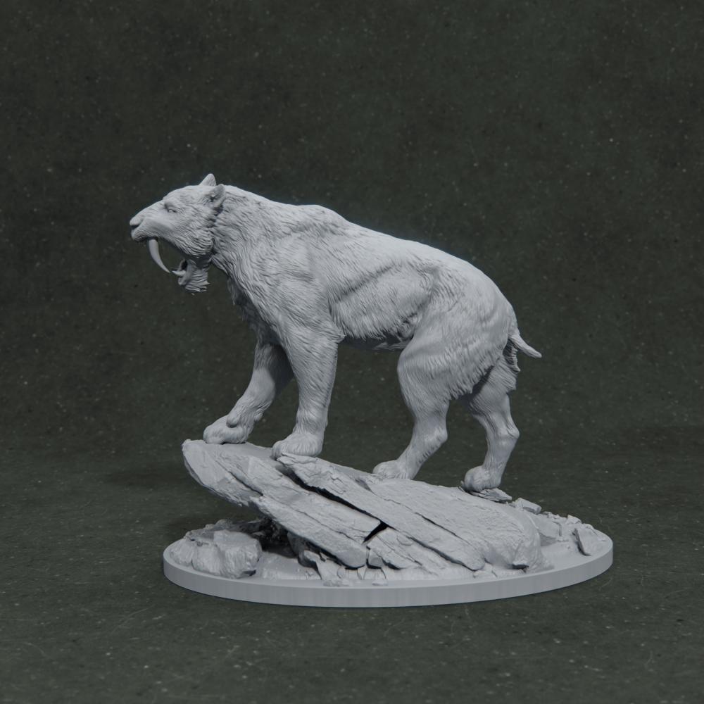 劍齒虎3D打印模型