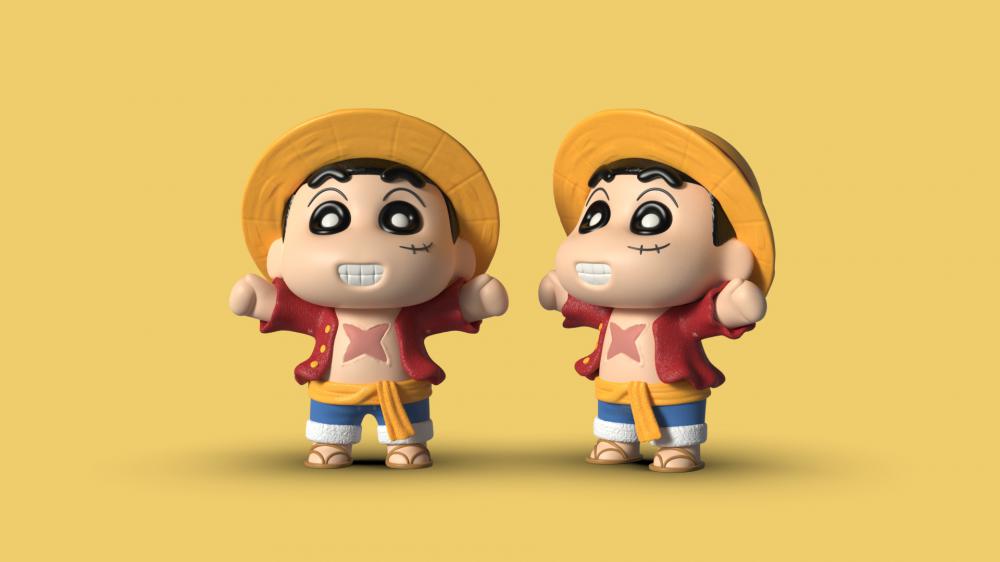 路飛小新3D打印模型