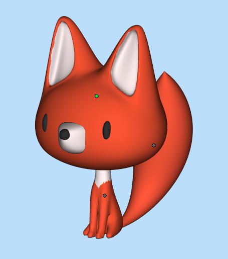 小狐貍3D打印模型