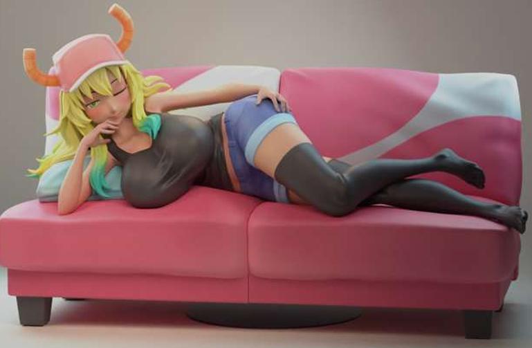 小林家的龍女仆 露科亞3D打印模型