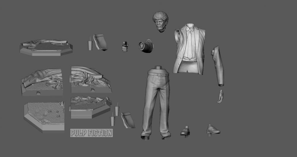 低俗小說 朱爾斯·溫菲爾德3D打印模型