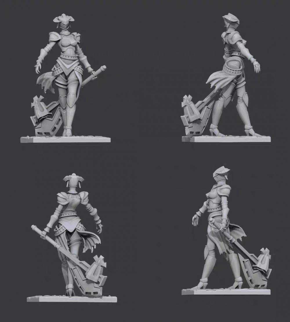 不死者之王 雅兒貝德 鎧甲3D打印模型