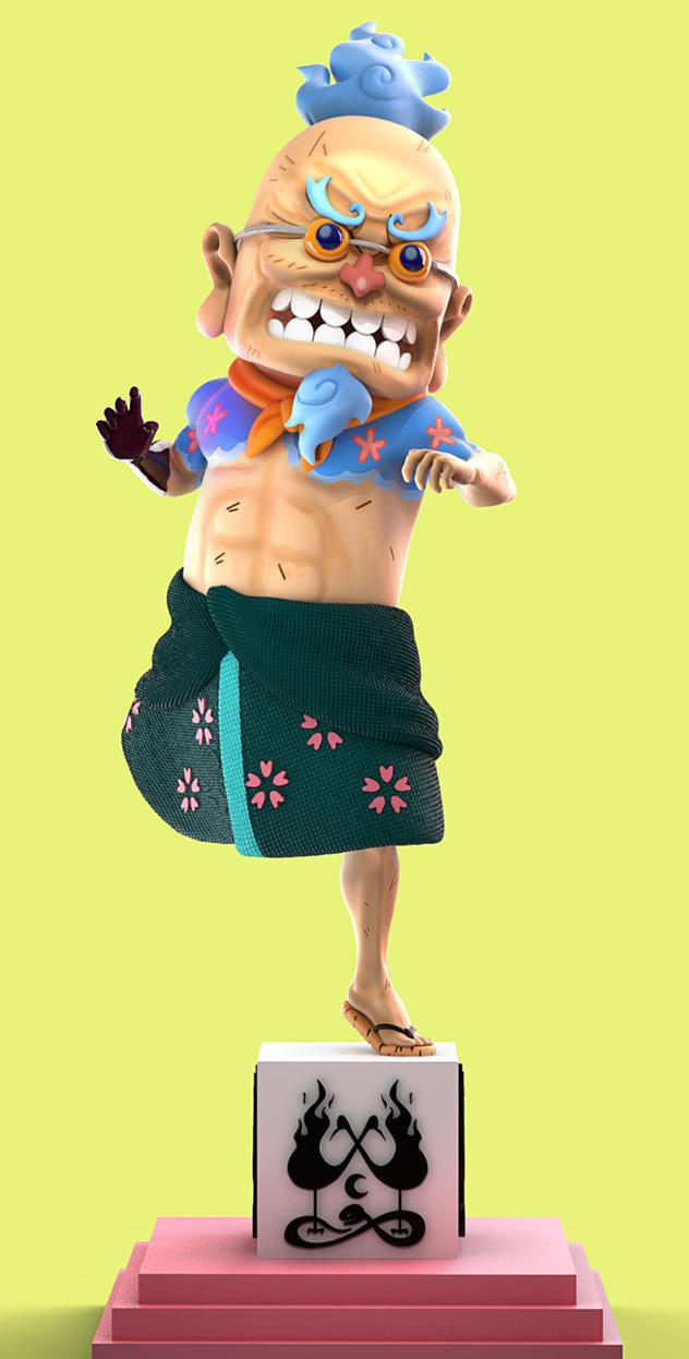 海賊王 兵五郎3D打印模型