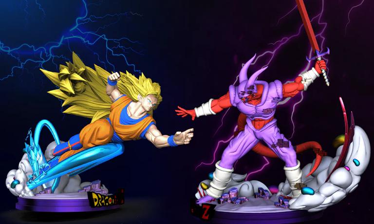 七龍珠 悟空VS邪念波3D打印模型