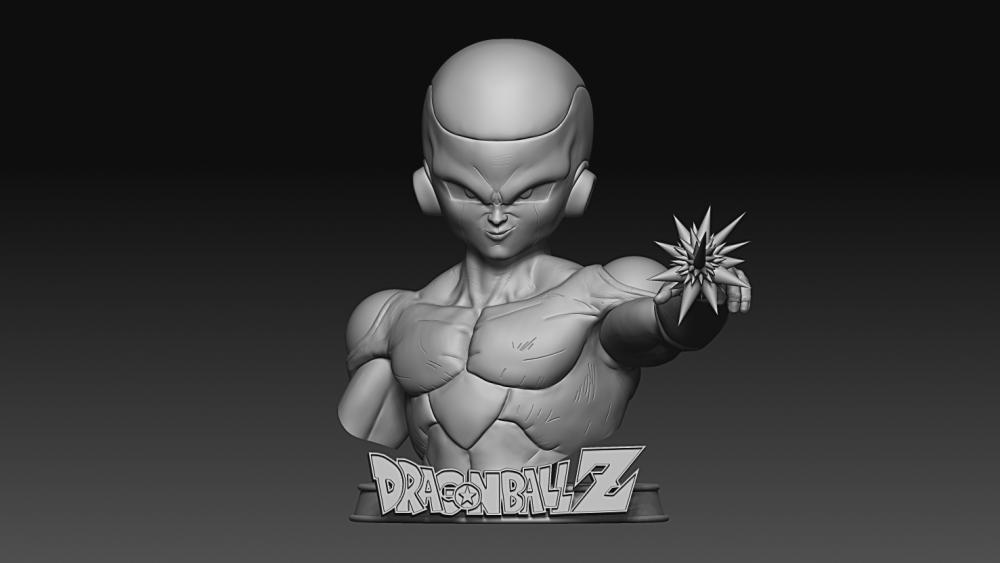 龍珠 弗利沙   胸像3D打印模型