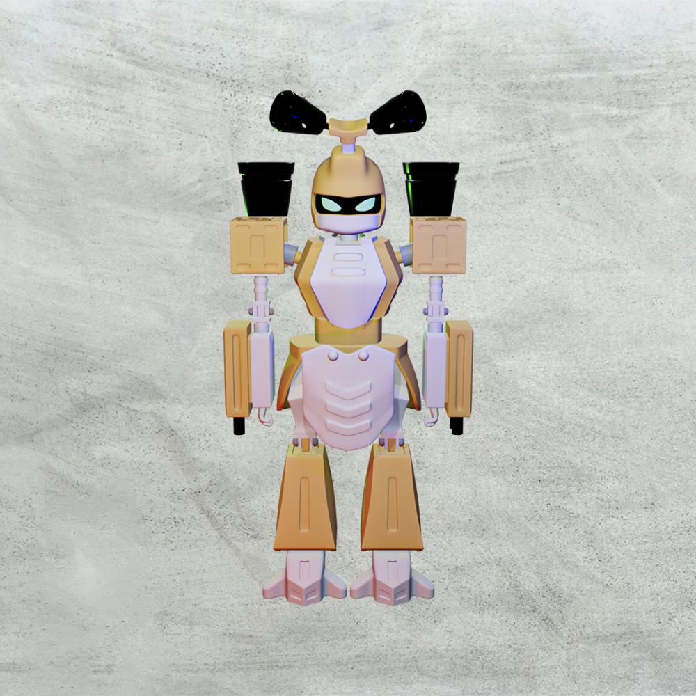 徽章戰(zhàn)士  馬達(dá)比3D打印模型