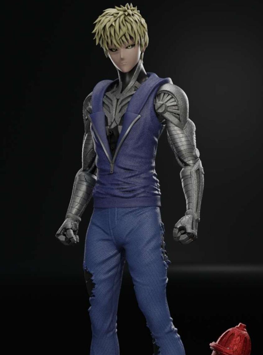 一拳超人 杰諾斯3D打印模型