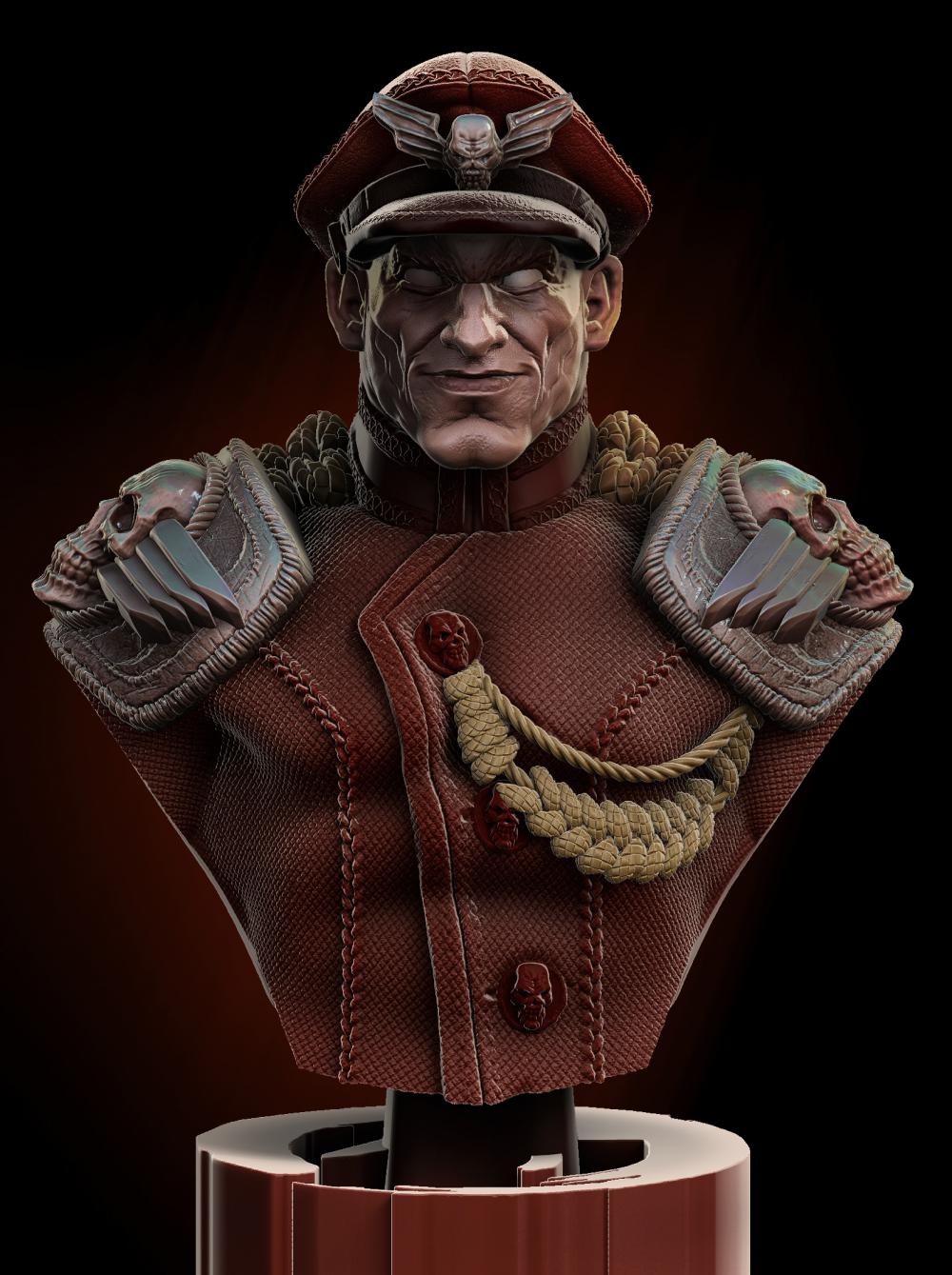 街頭霸王 維加 胸雕3D打印模型