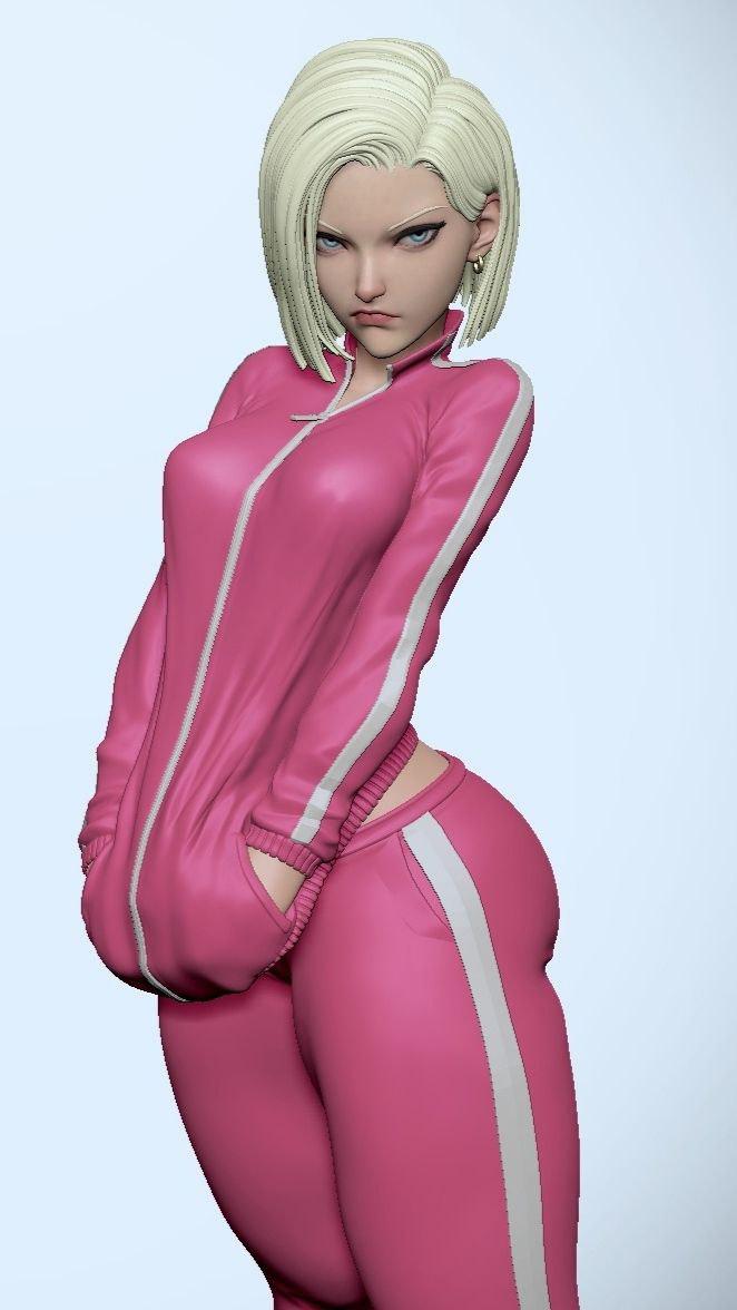 龍珠 人造人18號(hào) 運(yùn)動(dòng)版3D打印模型