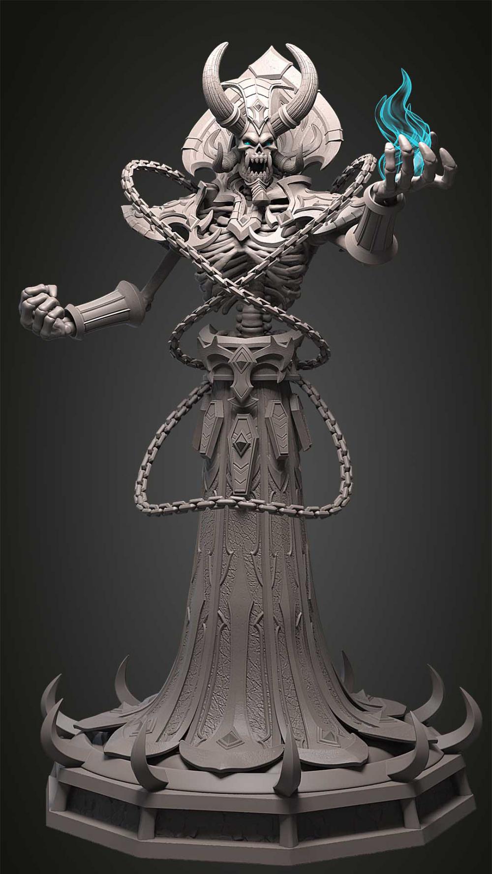 魔獸 克爾蘇加德3D打印模型