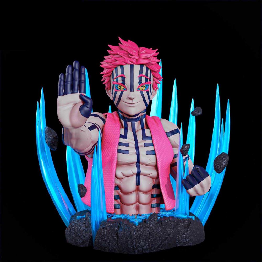 猗窩座 胸雕 鬼滅之刃3D打印模型