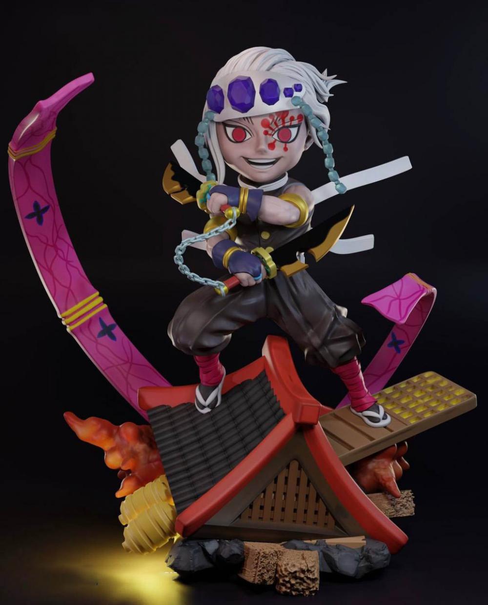 鬼滅之刃 恨鬼3D打印模型