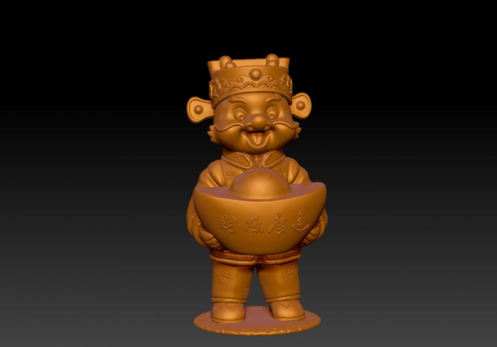 龍年拜年擺件 53D打印模型