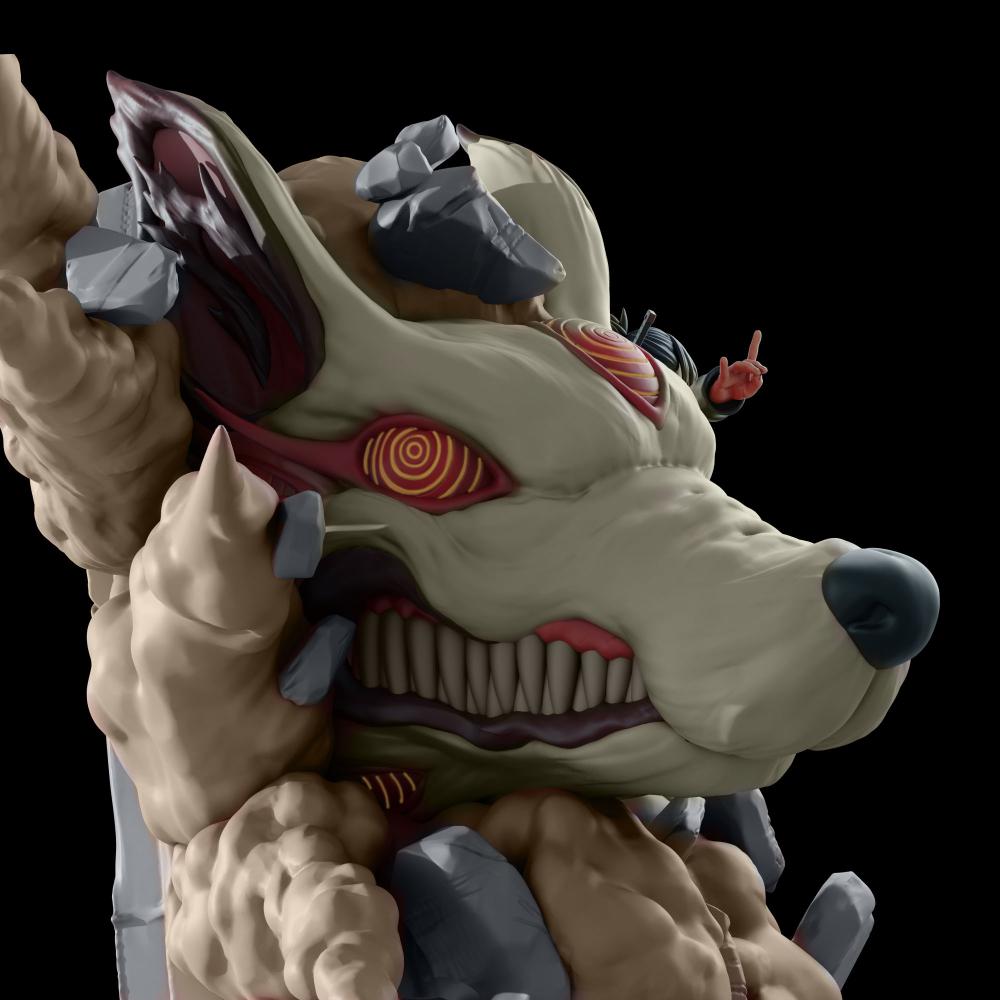 藤本樹(shù)和狐貍惡魔 鏈鋸人3D打印模型