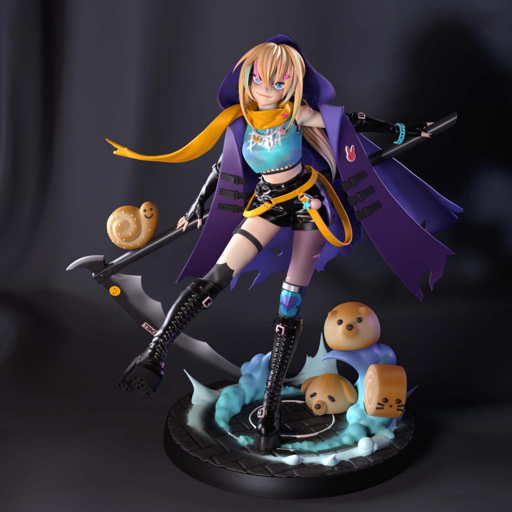 布卡收割機少女3D打印模型