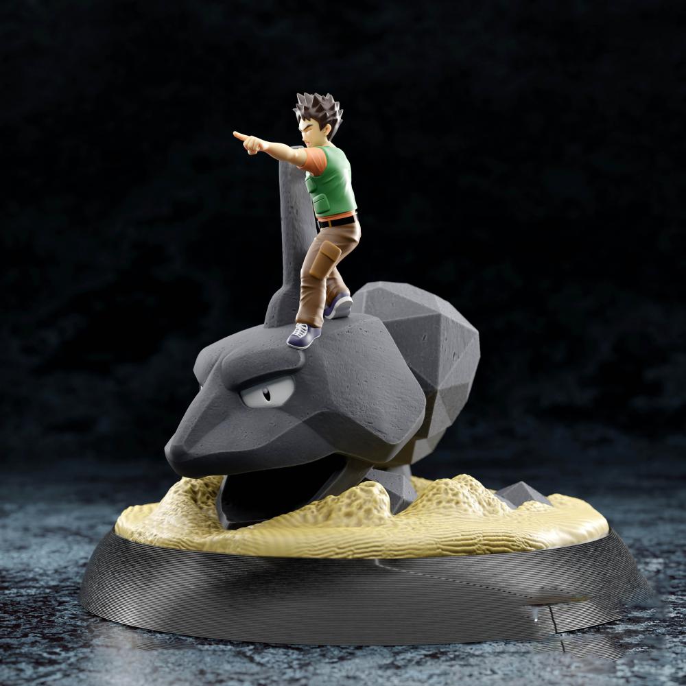 小剛和大巖蛇 寶可夢3D打印模型