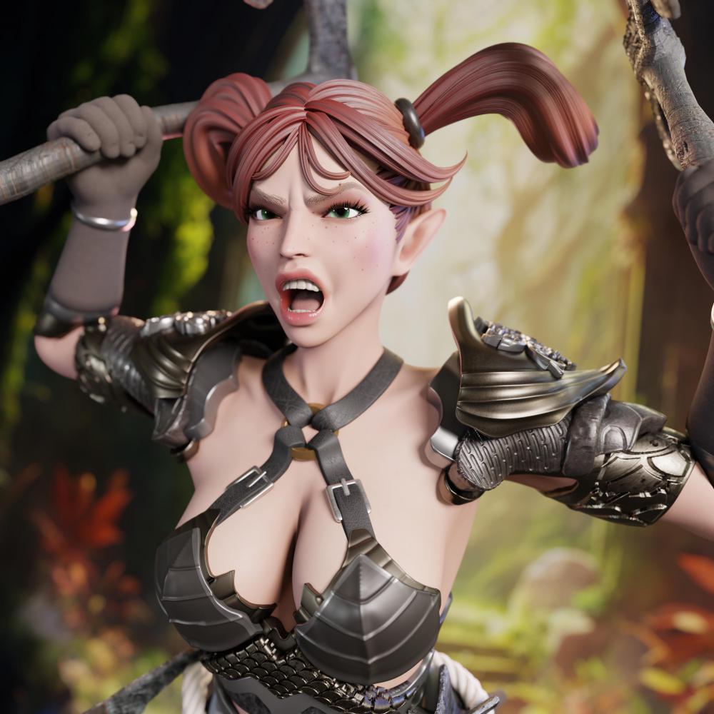 Mia 叢林之王 女戰(zhàn)士3D打印模型