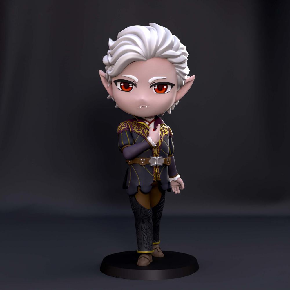 博德之門3 阿斯代倫 Q版3D打印模型