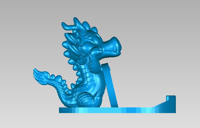 龍年可愛招財支架3D打印模型