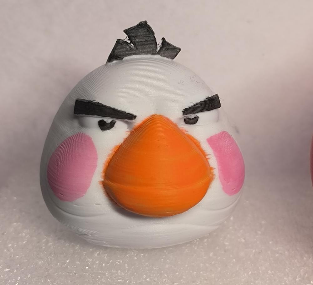 憤怒的小鳥，白公主3D打印模型