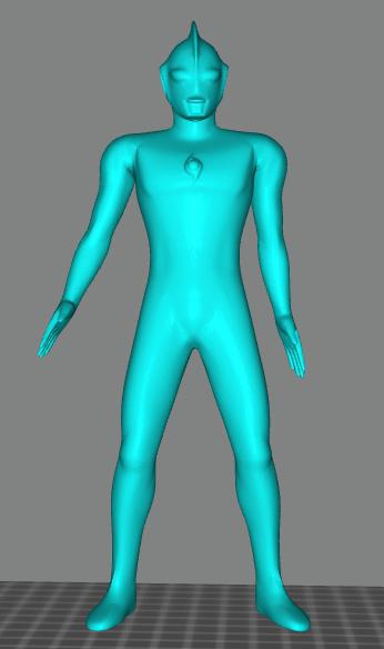 高斯奧特曼3D打印模型