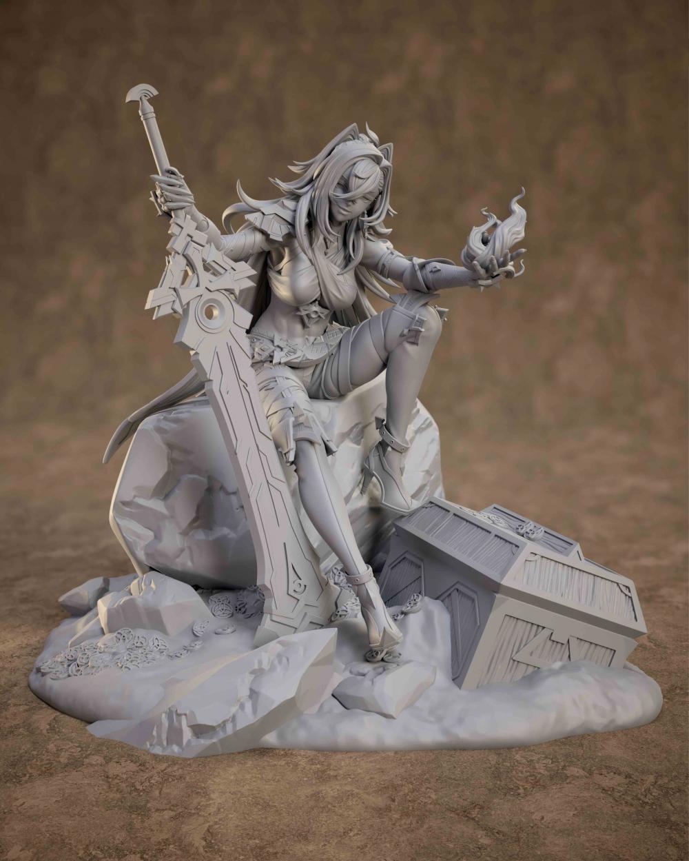 原神 迪希雅3D打印模型