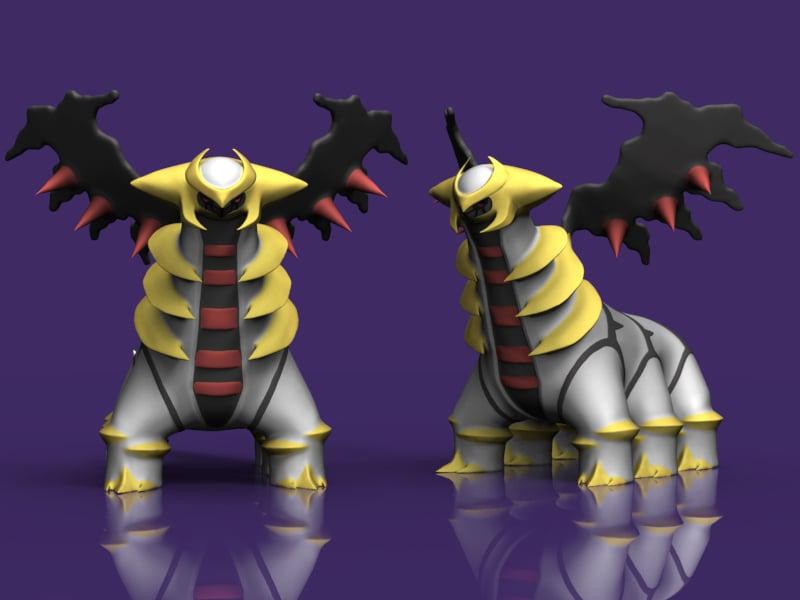 寶可夢  騎拉帝納3D打印模型