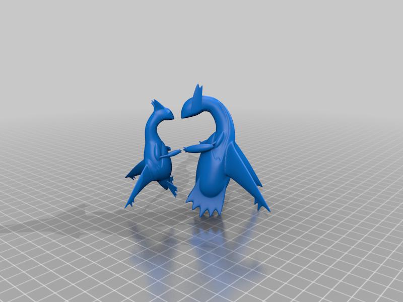 寶可夢  拉蒂亞斯和拉蒂奧斯3D打印模型