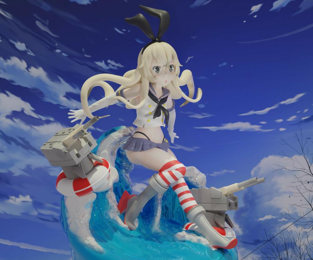 艦隊(duì)收藏 島風(fēng)3D打印模型