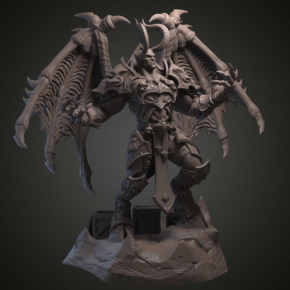 恐懼魔王 魔獸世界3D打印模型