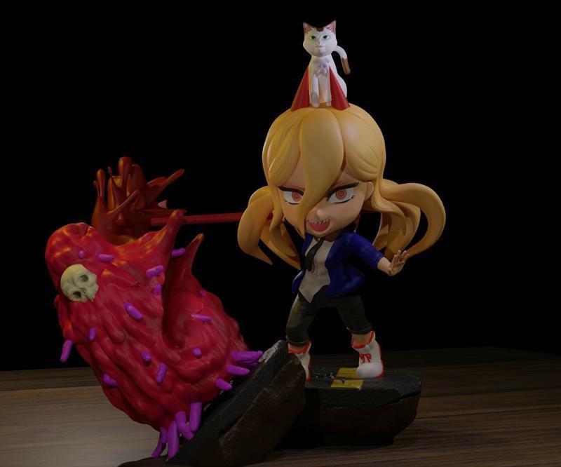 帕瓦 電鋸人 Q版3D打印模型